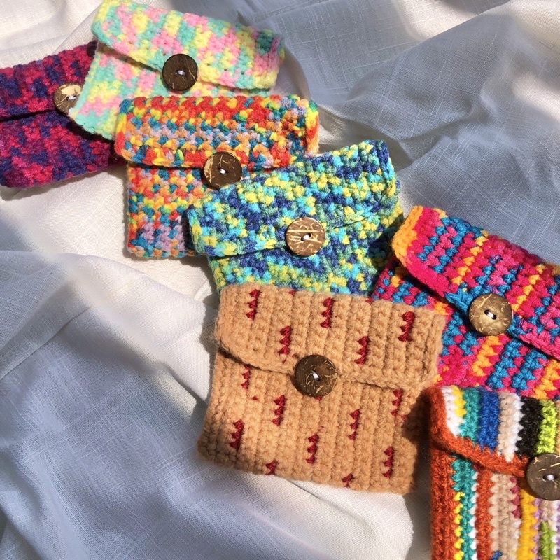 Ví len đựng thẻ handmade