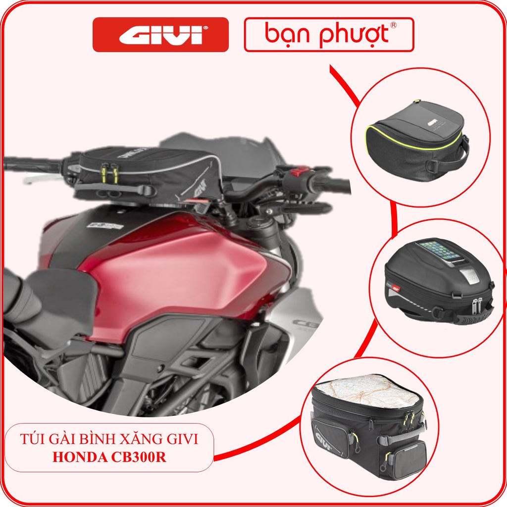 Túi Bình Xăng GIVI Dành Cho HONDA CB300R - Túi Gài Bình Xăng GIVI Kèm Ngàm Tanklock BF20 - Bạn Phượt
