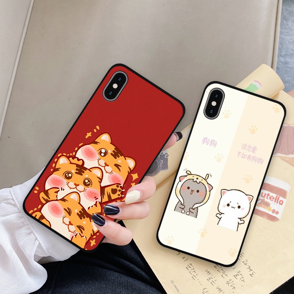 Ốp lưng iphone x/ xs/ xs max/ xr hình mèo thần tài,mèo cute đáng yêu