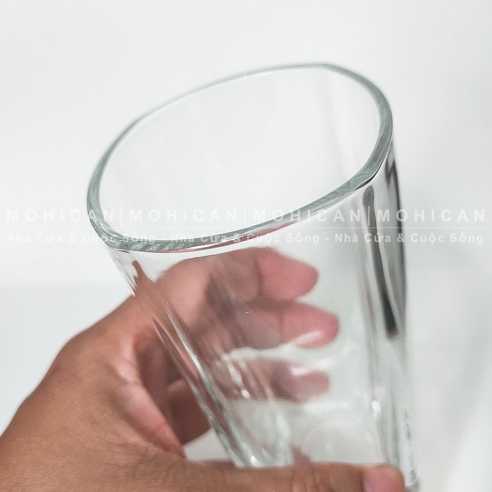 Ly thủy tinh cao đáy vuông 310ml, cốc thủy tinh pha cà phê, nước ép, ly ăn chè Union nhập khẩu Thái Lan UNIG-363
