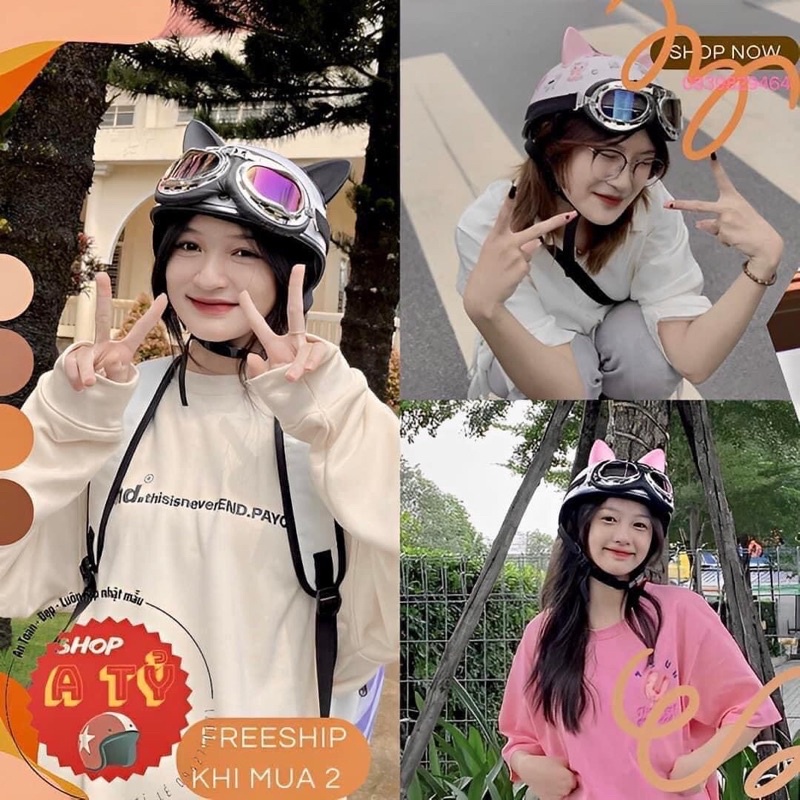 Mũ bảo hiểm Vep, hd loại đẹp,mũ phượt có kính