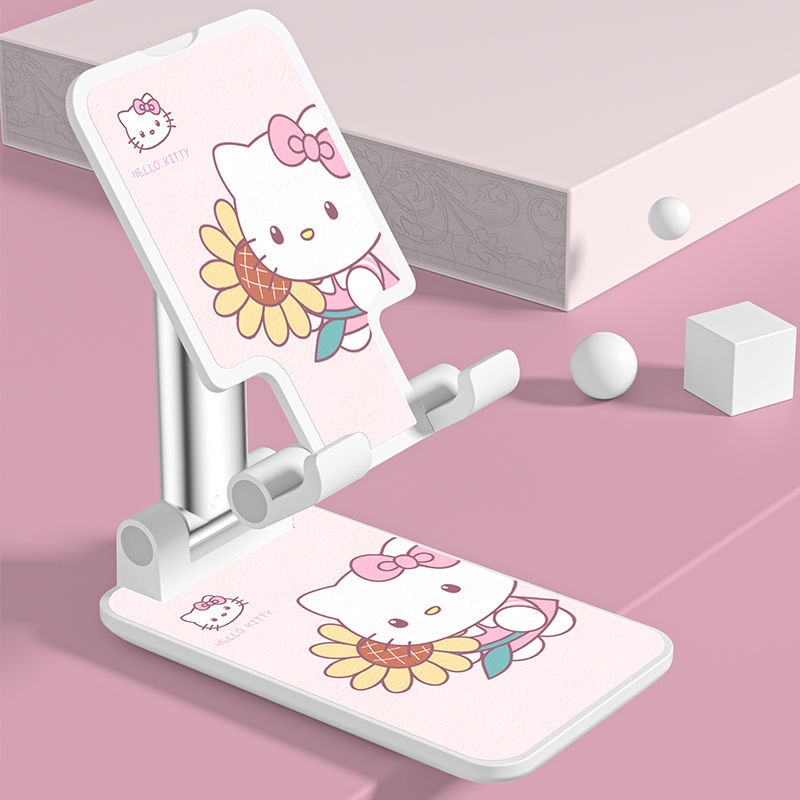 Giá Đỡ Điện Thoại Di Động / Máy Tính Bảng Đa Năng Hình Hello Kitty Dễ Thương Có Thể Điều Chỉnh