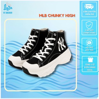 Giày thể thao M.L.B cổ cao Chunky Sneaker Canvas logo Yankees - Độn đế tăng chiều cao