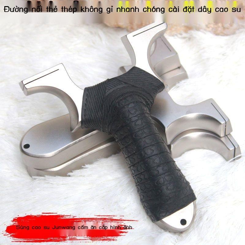 Thép không gỉ thẻ mới đường may 304 kim loại súng cao su ngoài trời bạo lực cổ khóa lớn hỗ trợ đầu miễn phí của