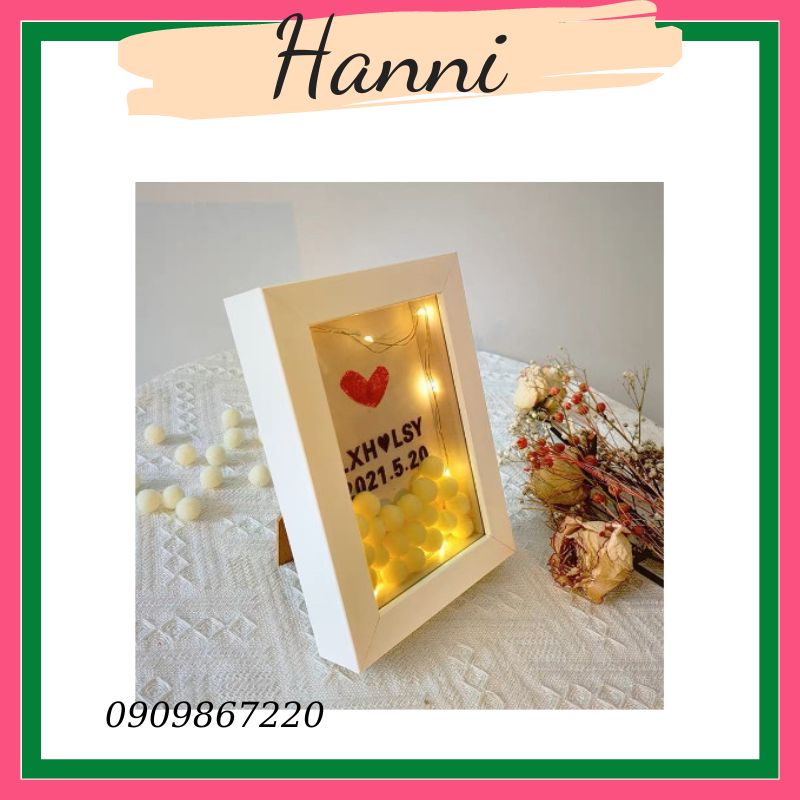 Khung vân tay tình yêu cho cặp đôi tặng kèm 10 ảnh trang trí
