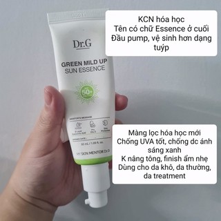 (CÓ BILL) KEM CHỐNG NẮNG DR.G 50ML