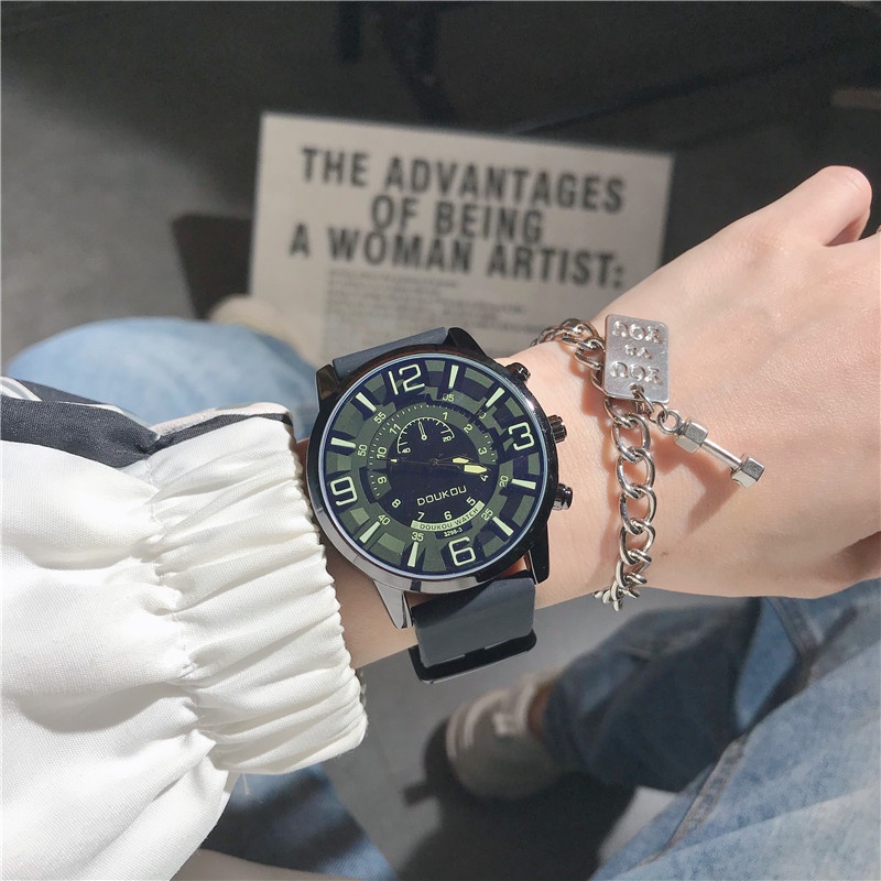 Đồng Hồ Nam DouKou, Phong Cách Cá Tính Basic Jewelry DH36, Kính Cường Lực