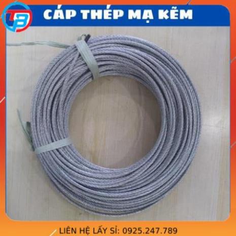 Cáp thép mạ kẽm, cáp lụa 2 ly, 3 ly, 4 ly, 5 ly, 6 ly, 8 ly, 10 ly cắt lẻ - Cáp Thép Thái Bình