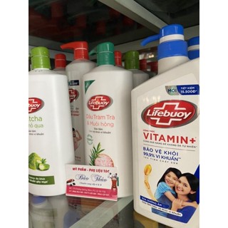 sữa tắm dầu gội đầu Lifebuoy chai vòi hàng cty chính hãng