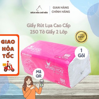 [Quét Mã QR Chính Hãng] Khăn Giấy Rút Lụa Bless You À La Vie 250 Tờ/ Gói Giấy 2 Lớp Cao Cấp Tiết Kiệm cho Gia Đình