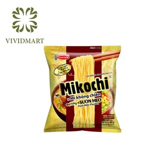  - ACECOOK - Mì không chiên Mikochi hương vị sườn heo - 80g/gói