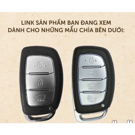 Ốp chìa khóa Hợp kim cao cấp Hyundai Creta, Elantra, Tucson, I10