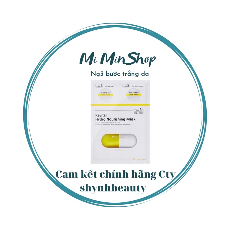 Mặt Nạ Dưỡng Làm Sáng Da 3 Bước Shin Nee