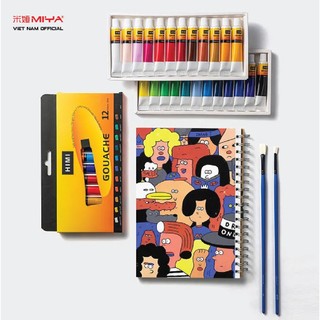 [MIYA VIỆT NAM OFFICIAL] Set Gouache Himi Miya tuýp 12ml (set 12/18/24/36)