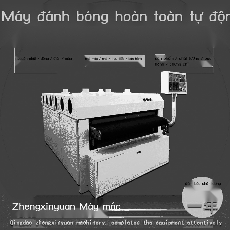 Máy móc thiết bị chế biến gỗ chà nhám định hình mặt cong mài cửa Sơn lót đánh bóng