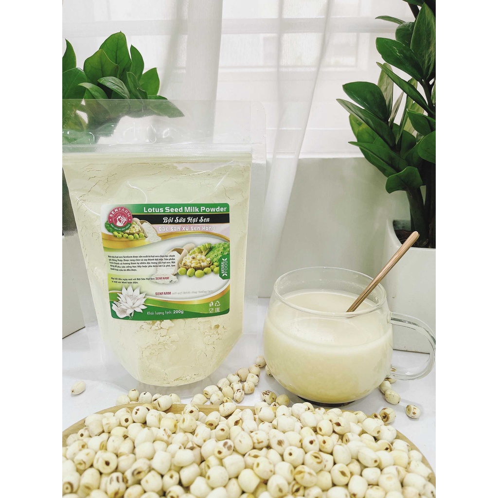 Bột Hạt Sen Nguyên Chất Senfarm - Không đường
