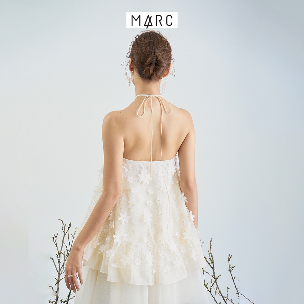 Áo dài cách tân nữ MARC FASHION dáng cổ yếm Như Ý TRSH120222