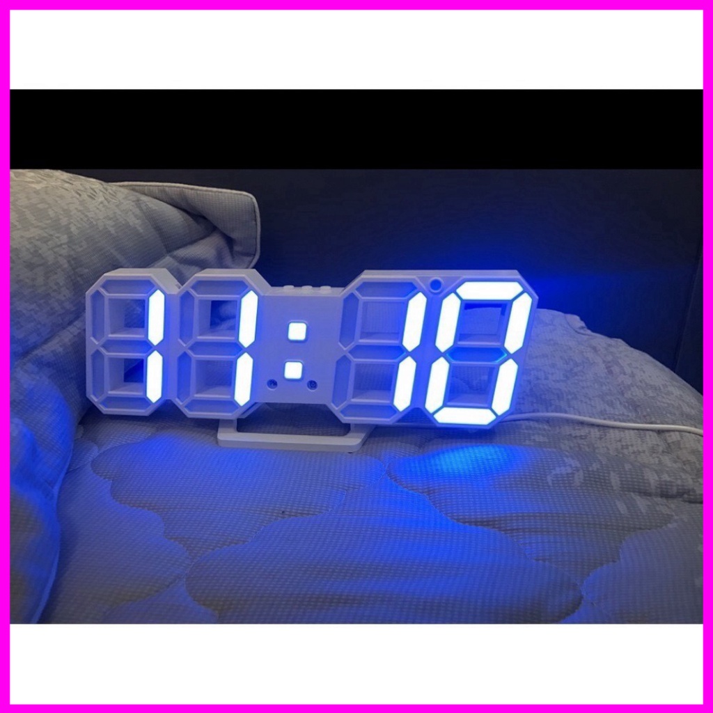 Đồng hồ LED 3D treo tường, để bàn thông minh TN828 Smart Clock .