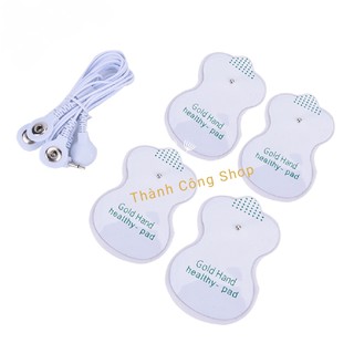 Set 4 miếng dán  và 1 Dây Điện Cực Cho Máy Massage Xung Điện 4 miếng dán