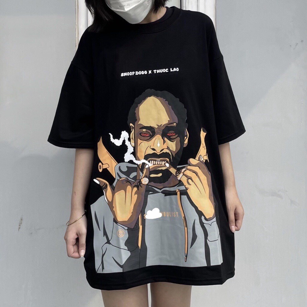 Áo Thun Nam Nữ Form Rộng In SNOOP DOGG T.LAO 1969Unisex Áo Phông Form Rộng Tay Lỡ Cổ Tròn Thiết Kế Độc Đáo Trẻ Trung