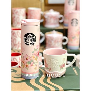 Cặp bình giữ nhiệt & cốc sứ Starbucks Korea kỉ niệm -