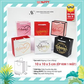  30 cái - Túi giấy mini NIPPY Women's day đựng son môi nước hoa nhỏ quà tặng quà cưới phụ kiện trang sức cá tính 
