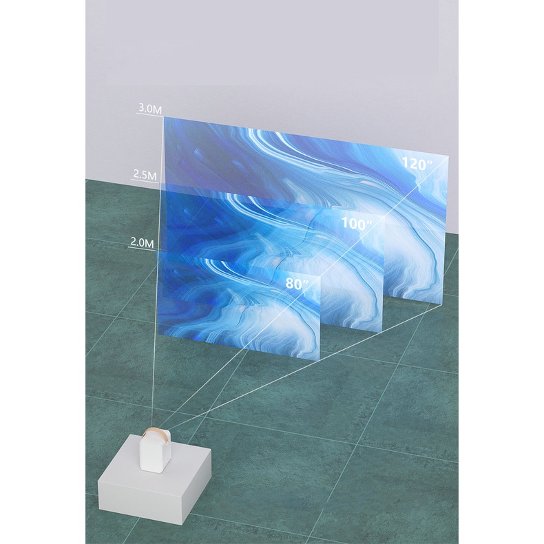 Máy Chiếu Mini KAW K550 Chính Hãng, Máy Chiếu Mini Tại Nhà Giá Rẻ, Full HD 1080, Hệ Điều Hành Android, Bảo Hành 12 Tháng