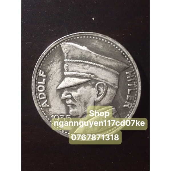 Đồng xu có hình Adolf Hitler 1935 5 R.M sưu tầm