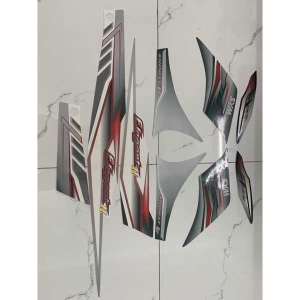 Bộ tem SYM Elegant màu xanh hàng chất lượng cao dành trang trí riêng cho dòng xe này