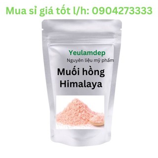 Muối hồng himalaya hạt mịn, nguyên liệu mỹ phẩm - 100g