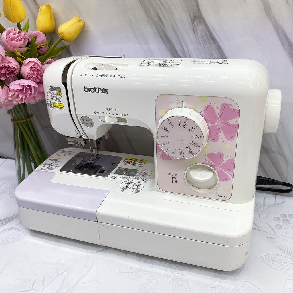 Máy May Gia Đình Máy May Nhật Máy May Brother Vuông Đời Mới Siêu Đẹp - Chức Năng Cơ Bản- Bền- Không Kén Vải- Dễ Sử Dụng