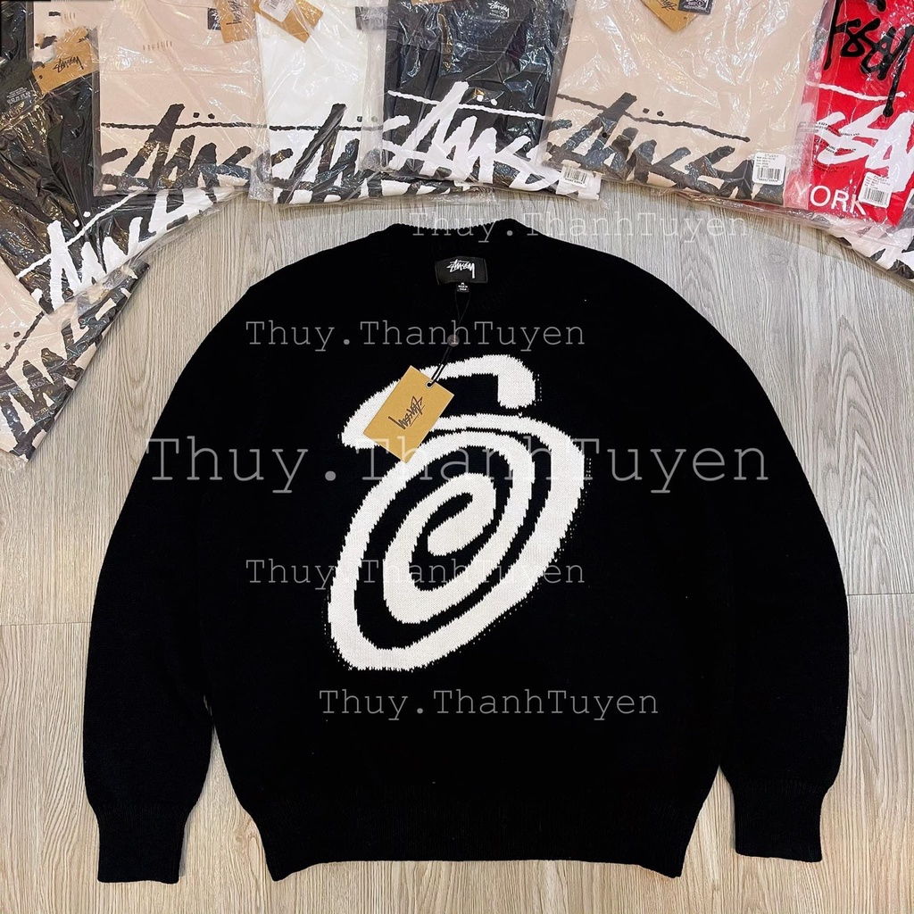 ÁO KNIT STUSSY  KNIT CURLY S