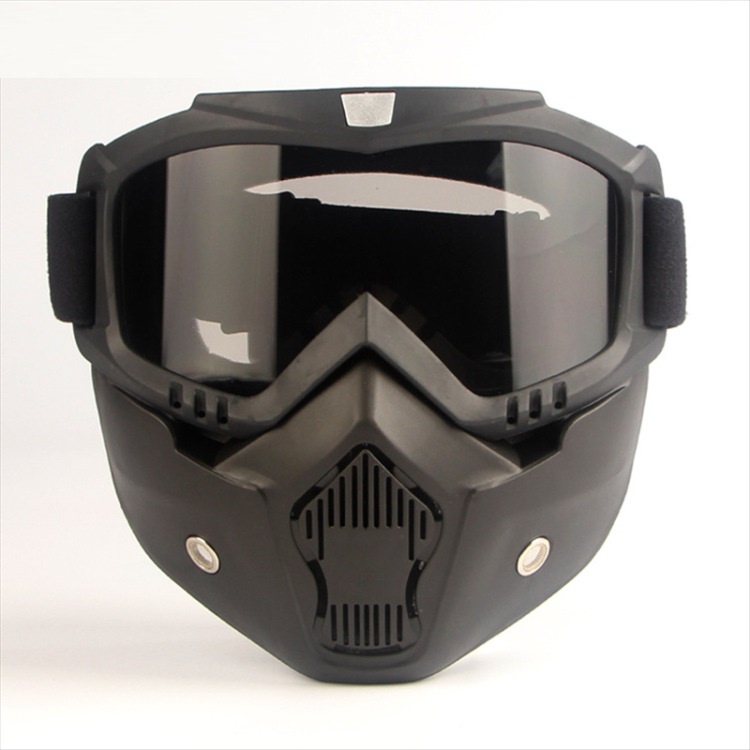 Bộ kính bảo hộ cao cấp, mặt nạ beon, mặt nạ phượt dùng cho mũ 3/4 cực chất, kính chống dịch, gió bụi và chống nước