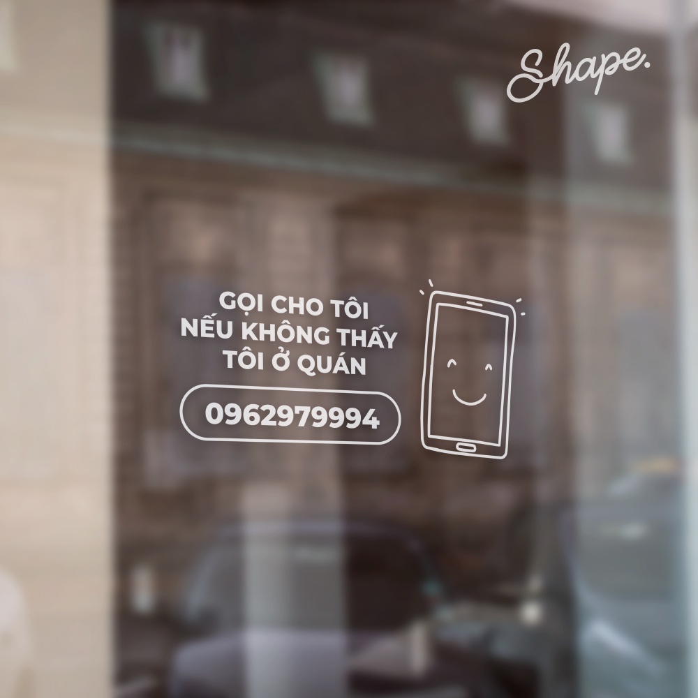 Decal Số Điện Thoại Shop làm theo yêu cầu