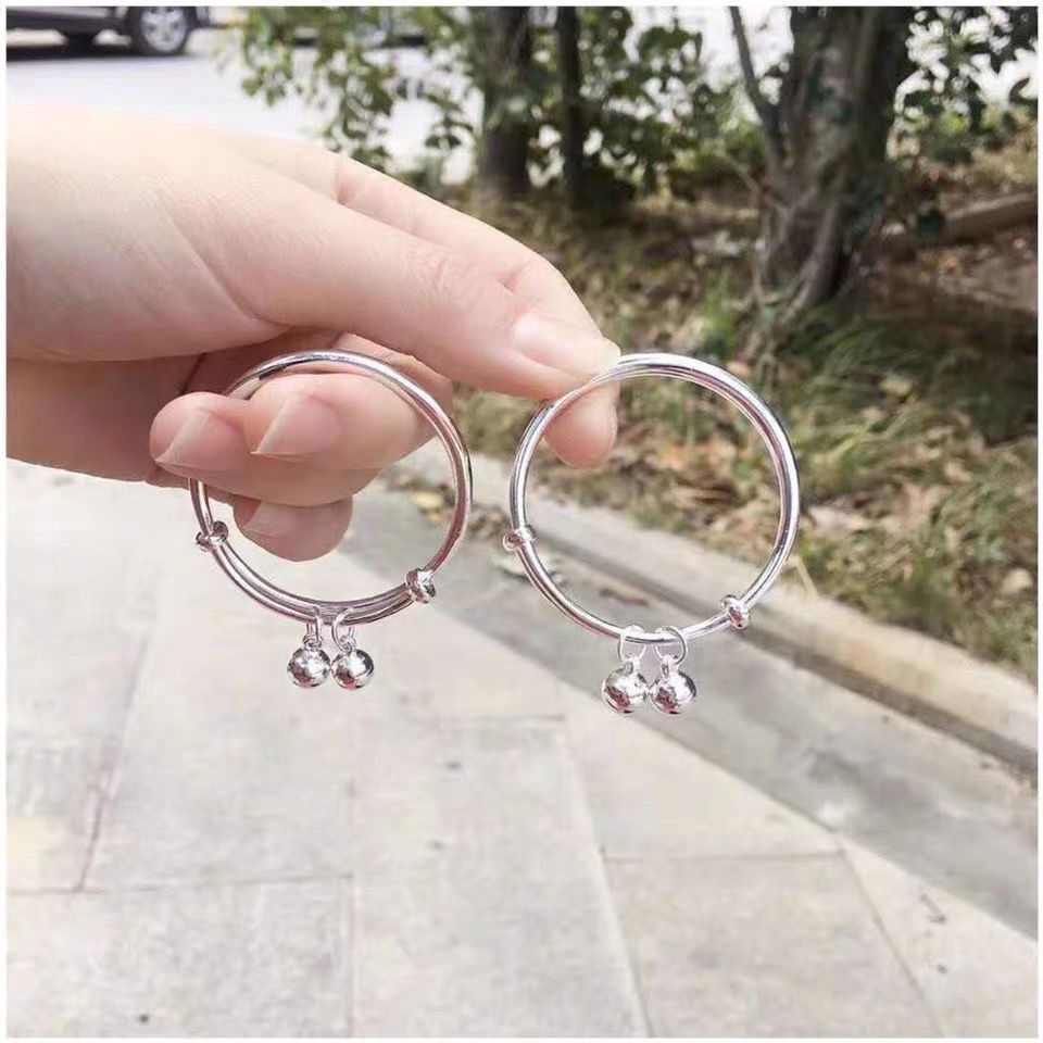 Lắc tay phong linh mạ bạc thời trang L11