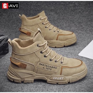 Giày bốt cao cổ nam, giày thể thao nam kiểu dáng cực ngầu, phong cách cá tính AVi  D03