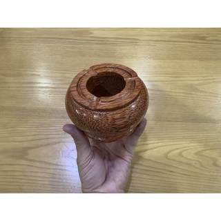 Gạt tàn thuốc gỗ dừa – hình tròn - coconut wooden ashtray