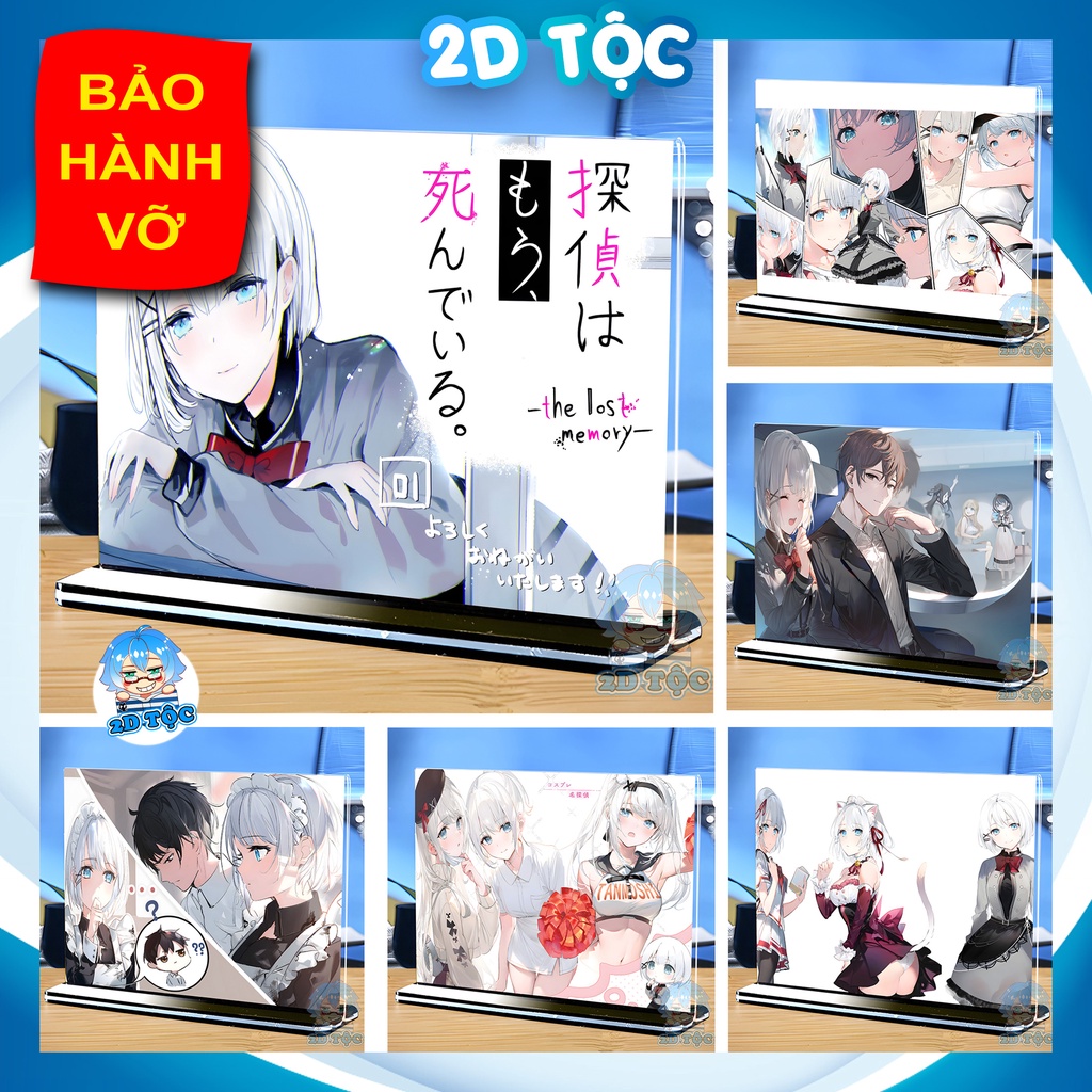 Khung ảnh Mica Kích thước A4,A5 In hình Anime Manga Light Novel Thám tử đã chết (5) đế lùa màu đen - 2D Tộc Shop