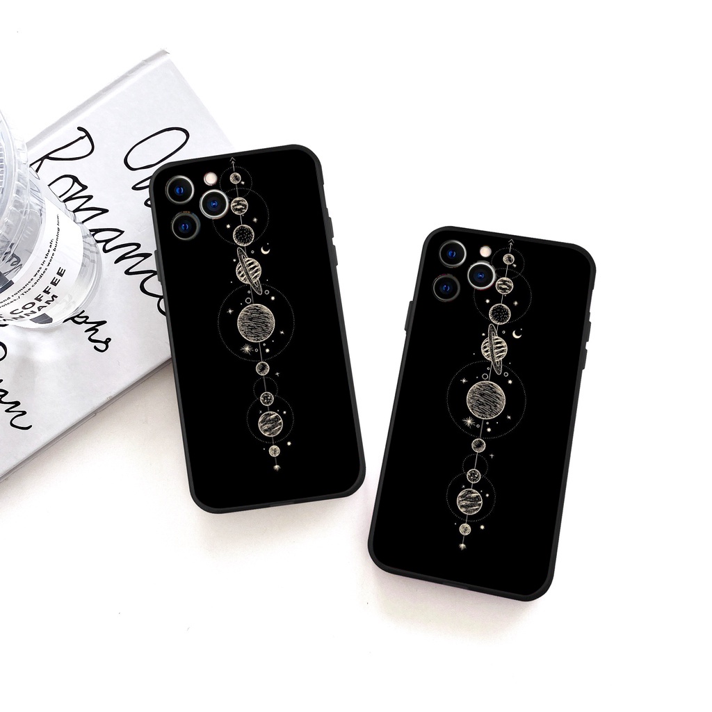 Ốp chống sốc iphone các hành tinh màu đơn giản bảo vệ camera cho ip 6/6s/7/8/X/XS/11/12/13/14 Pro Plus Max e4348