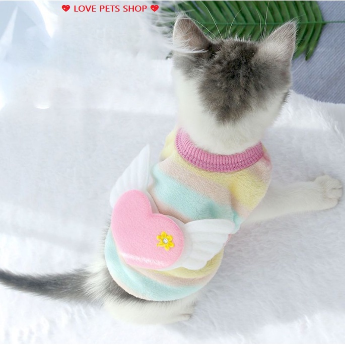 ÁO CHO CHÓ MÈO, ÁO BA LỖ BẰNG VẢI LÔNG MỀM MỊN CHO THÚ CƯNG NHỎ (LINK 2) - 💝LOVE PETS SHOP💝