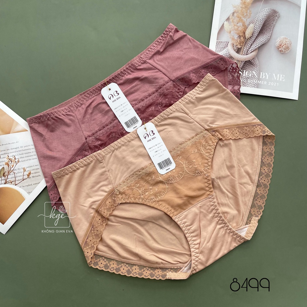 Quần lót cotton kháng khuẩn thoáng mát thấm hút form vừa phối ren 8499