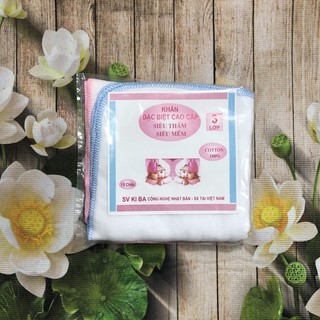 Khăn xô sữa siêu mềm mịn 3 lớp cho bé sơ sinh