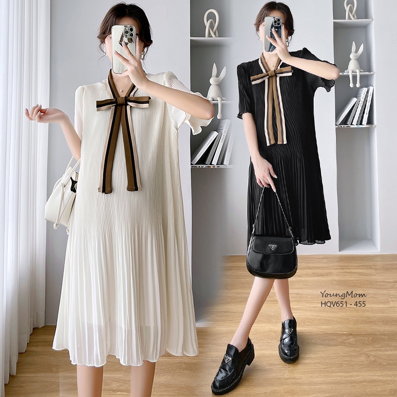 Young Mom | Đầm bầu HQV652 hàng nhập Quảng Châu cao cấp