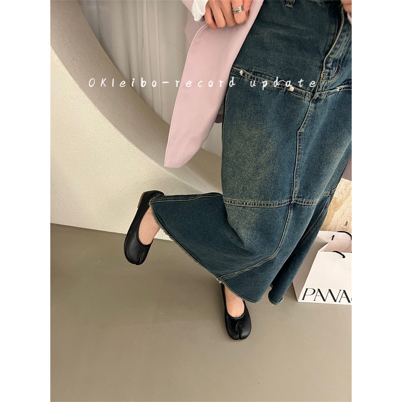 Giày Đế Phẳng Mũi Nhọn Xẻ Tà Phong Cách Mới Mùa Hè 2023 Dành Cho Bạn Nữ