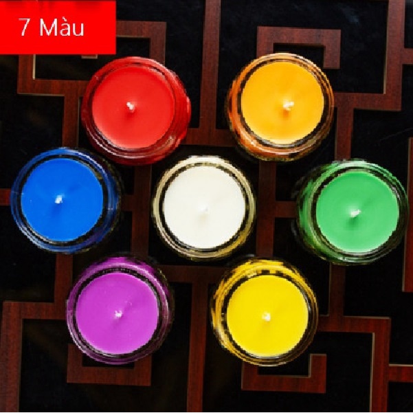 (1 Cặp Nến 2ly )Nến Ly Bơ hơn 24h . Không Mùi, Không Khói 7 Màu Tự Nhiên,Không Độc Hại,Cầm tay không Nóng Dễ di chuyển
