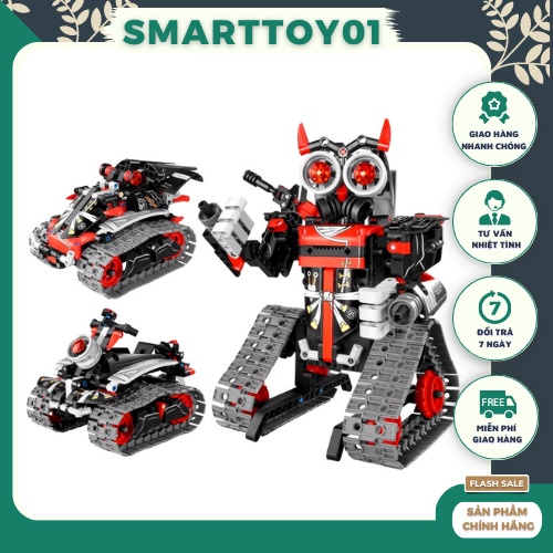 Đồ Chơi Lắp Ráp Robot Điều Khiển Từ Xa Đồ chơi thông minh pháttriển trí tuệ cho bé (3 biến thể)