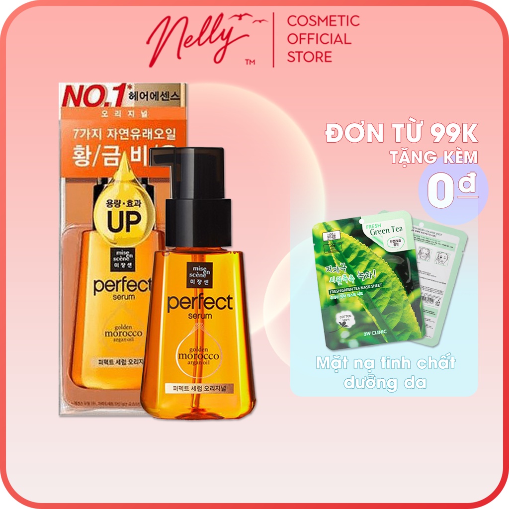 (🤍Shopee Trợ Giá🤍) Serum Dưỡng Tóc Mềm Mượt, Phục Hồi Tóc Mise En Scene Perfect Golden Morocco Argan Oil Hàn Quốc 80ml