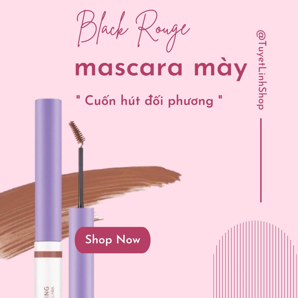 Mascara Mày Bên Màu Siêu Xinh Black Rouge Colorrizing Master Browcara
