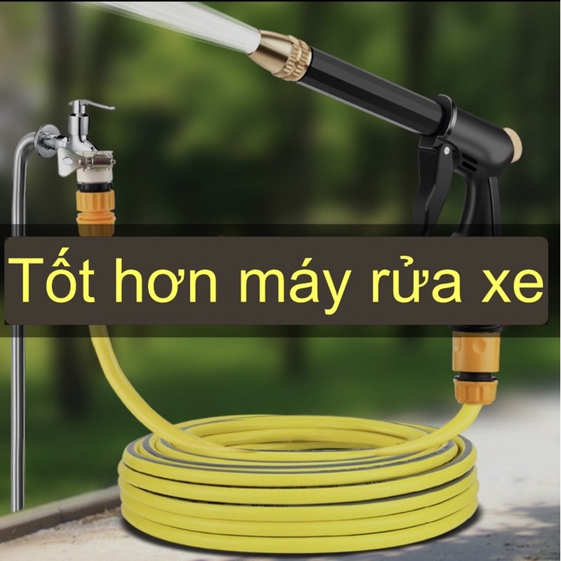 Súng phun nước tăng áp cầm tay để làm sạch xe hơ,i Vòi phun nước trong vườn Đầu phun nước tưới cây đa năng kèm phụ kiện