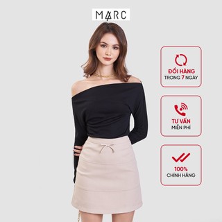Áo thun nữ MARC FASHION tay dài cổ rộng trễ vai FASE024121